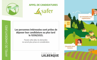 SAFER : à l’appel de candidature préalable aux attributions