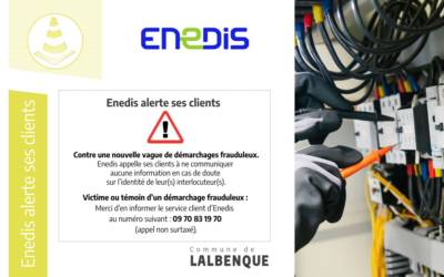 ENEDIS alerte ses clients
