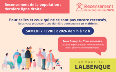 Recensement de la population : dernière permanence