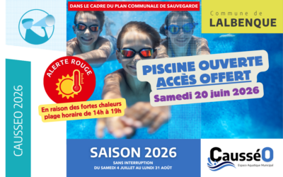 CausséO : l’été commence ici ! L’espace aquatique municipal de