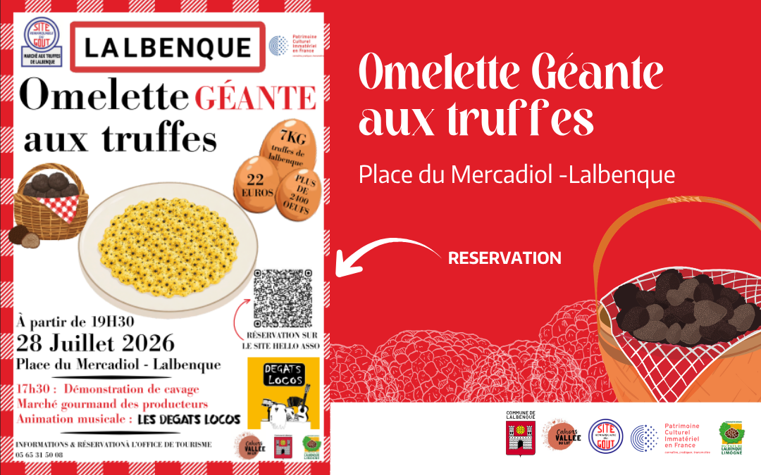 Omelette GEANTE aux truffes, le 28 juillet 2026