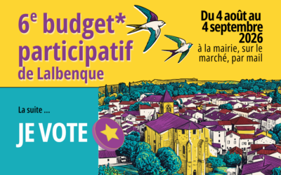 Budget participatif de Lalbenque 2026 : je vote !