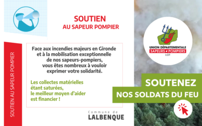 Soutien à nos sapeurs-pompiers